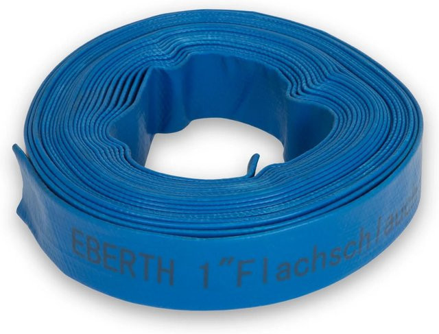 Eberth Flachschlauch Gartenschlauch in Blau, 1 Zoll (25 mm), Länge: 10 m - Bild 1
