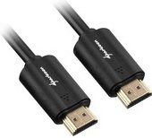 Sharkoon HDMI Kabel mit Ethernet/LAN in Schwarz - Bild 1