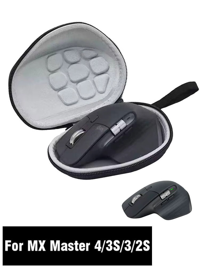 Logitech MX Master 4/3S/3/2S Tragetasche Hard Case in Schwarz stoßfest und wasserdicht - Bild 6