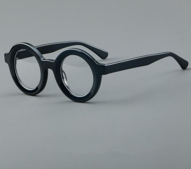 Bai Fen Bai Electronic 3C Korrektionsbrille, Acetat, Rund, Vollrand, Unisex, grau - Bild 1