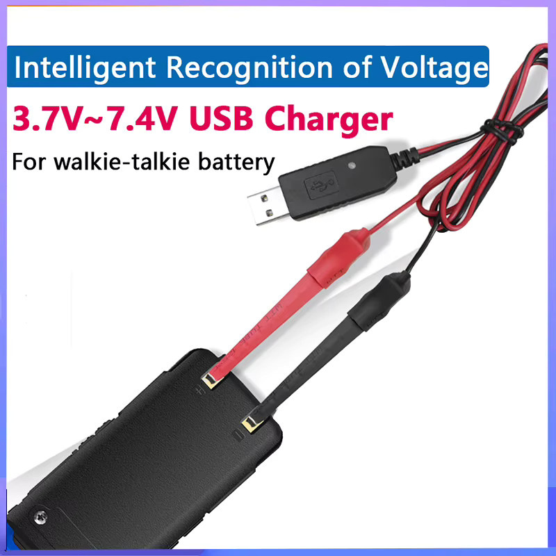 Universal USB-Ladegerät für Walkie Talkies Quansheng UV K5 K6 UV 5R Plus und Baofeng UV 82 DM 1701 UV 17 Zwei-Wege-Funkgeräte 3,7-7,4 V - Bild 6