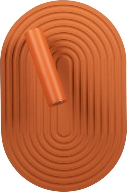 Lucide Wandleuchte CARMINO in Terracotta und Braun aus Holz und Metall mit LED Warmweiß - Bild 1