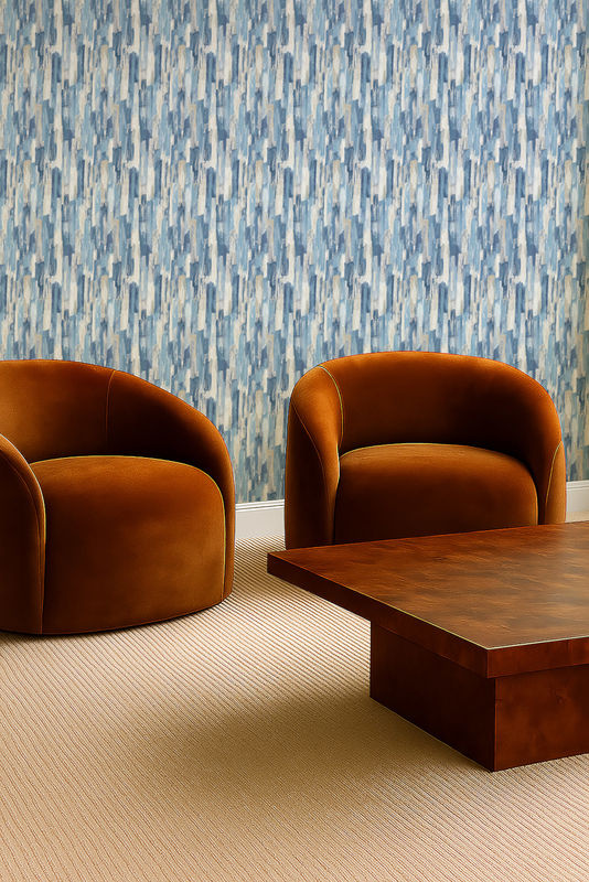 Clarke & Clarke Wallpaper Cityscape Ink – Moderne Vlies Tapete in Blau mit abstraktem City-Design - Bild 2