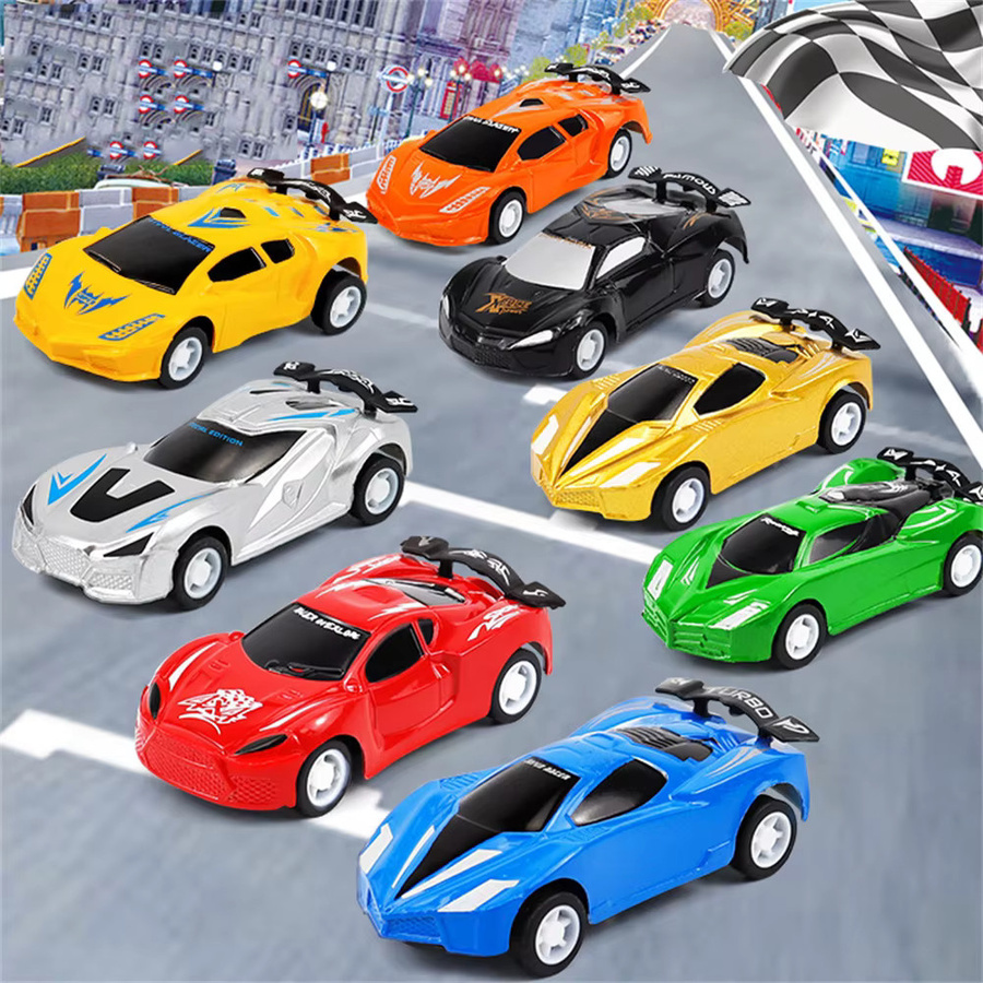 Mini Ziehen Auto Spielzeug, Racing Bus Auto Modell, 8-teiliges Set - Bild 3