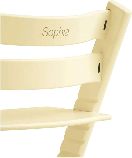 Stokke Tripp Trapp Treppenhochstuhl aus Buchenholz in Gelb - Bild 1