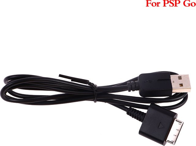 JETTING 2 in 1 USB-Datenübertragungs- und Ladekabel für PSP Spielekonsole in Schwarz, Länge: 1 m - Bild 1