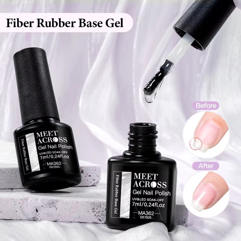 MEET ACROSS Faser-Gummi-Basisgel, 7 ml, glänzend - Bild 5