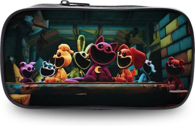 CrimsonCraft Catnap Poppy Playtime Federmäppchen für Schüler in Schwarz und Multicolour - Bild 1