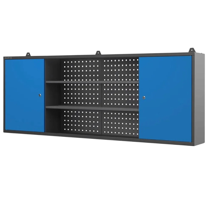 JAN NOWAK Hängeschrank LEO für Werkstatt und Garage, abschließbar, Anthrazit-Blau, B/H/T: 60 x 160 x 20 cm - Bild 2