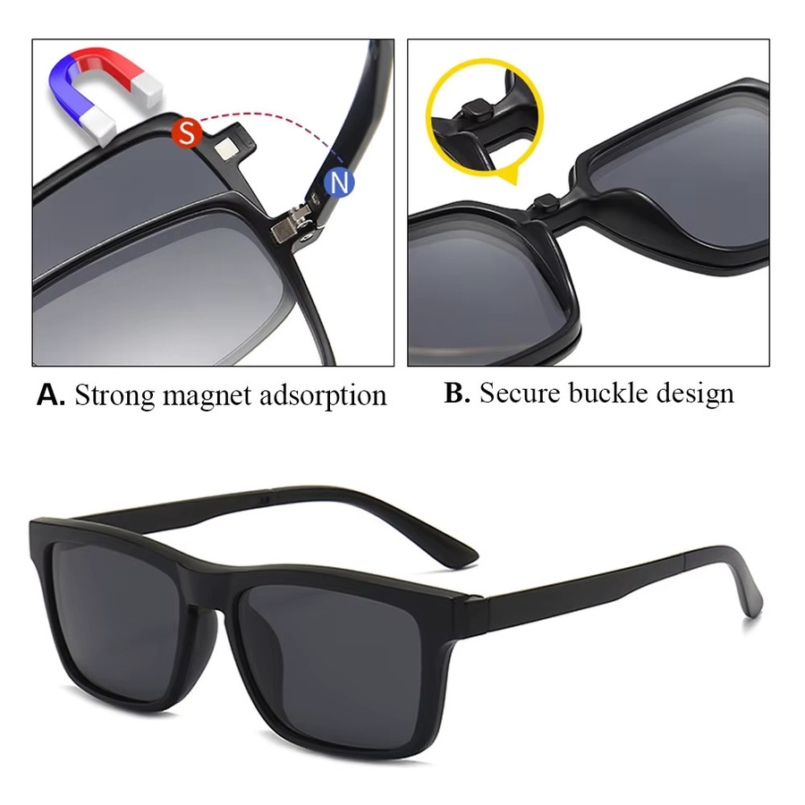 PEPAX Sonnenbrille, Vollrand, Square, Kunststoff, Schwarz - Bild 4