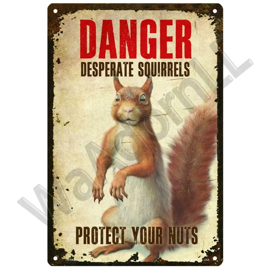 Vintage VIP Danger Wandplatte aus Metall von CIFBUY, dekoratives Warnblechschild, B/H: 20 x 30 cm - Bild 2