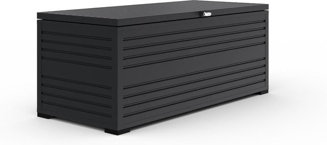 Weide Gartenbox aus Aluminium und Edelstahl in Anthrazit, B/T/H: 100 x 64 x 46 cm - Bild 1