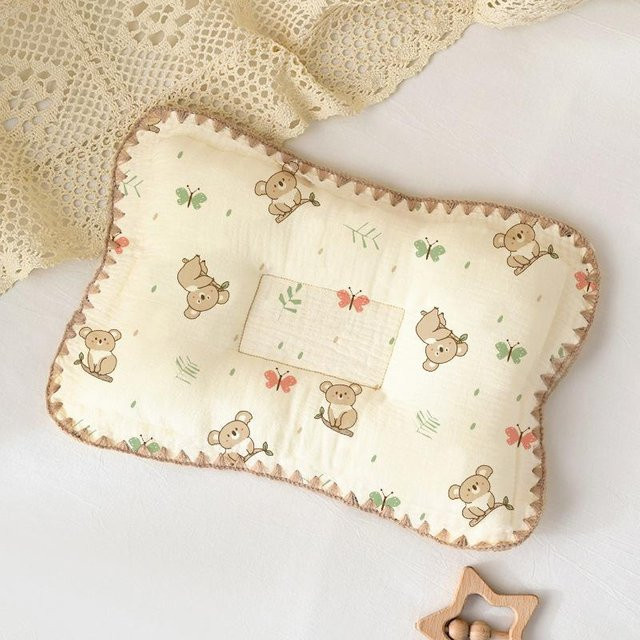 Simplest Desire Babybettwäsche Kissen aus Baumwolle, Beige, atmungsaktiv und weich - Bild 1