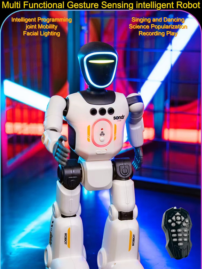 Tccicadas Programmierbarer Humanoider Gestensensor-Fernsteuerungsroboter, RC-Roboter, Weiß - Bild 6