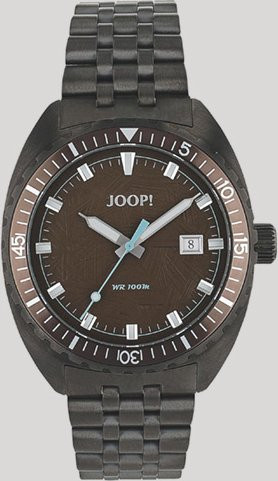 Joop! Armbanduhr Edelstahl, Schwarz, Analoguhr, Herren - Bild 1