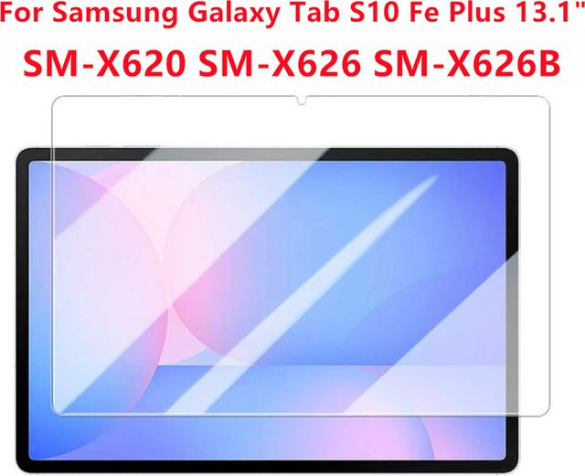 Displayschutz aus gehärtetem Glas für Samsung Galaxy Tab S10 FE Plus 13,1 Zoll und S10 FE 10,9 Zoll, transparent - Bild 1