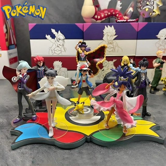 Potdemiel Pokémon Anime-Figur Die Acht Großen Meister, Actionfigur, Kunststoff - Bild 1