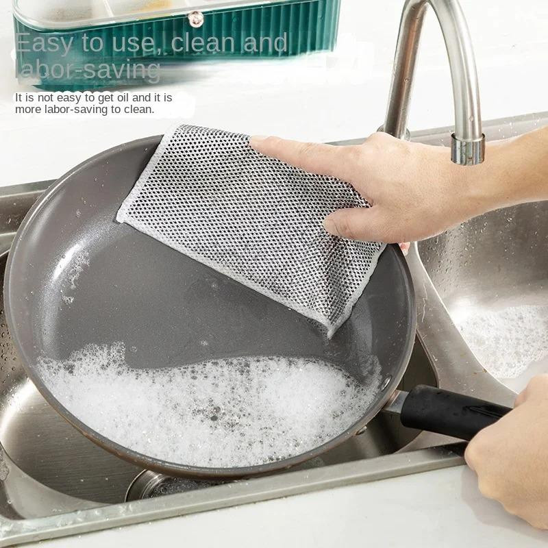 Wiederverwendbares silbernes Reinigungstuch von Household supplies MH zur Rostentfernung und Ölreinigung - Bild 3