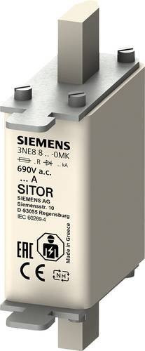 Siemens Sicherungseinsatz 3NE88200MK, 80A, 690V, 3 Stück, Weiß - Bild 1
