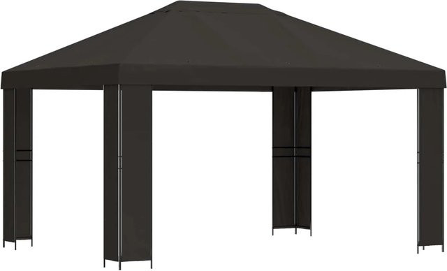 vidaXL Pavillon aus Stahl und Polyester in Anthrazit mit B/T: 400 x 300 cm - Bild 1