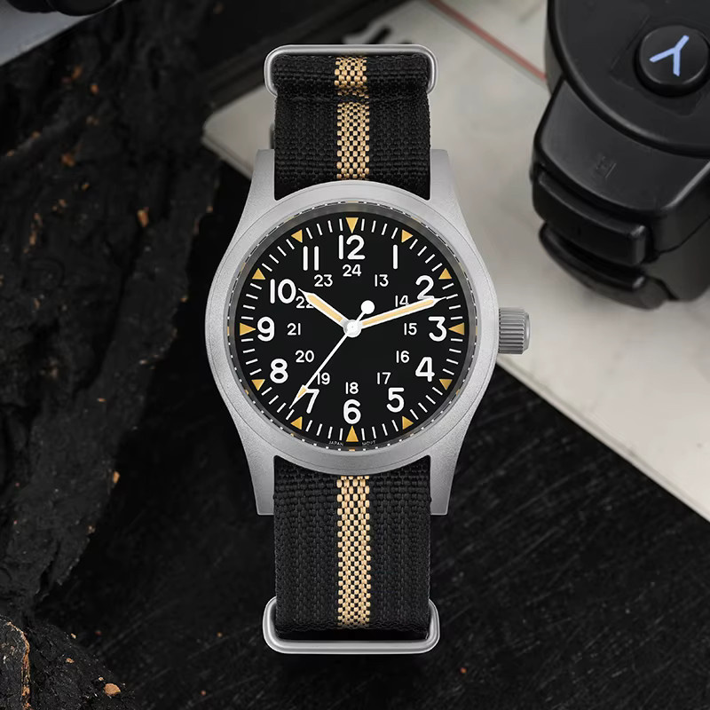 Militado Armbanduhr, Quarz, Edelstahl, 38 mm, Herren, Schwarz, Silber - Bild 2