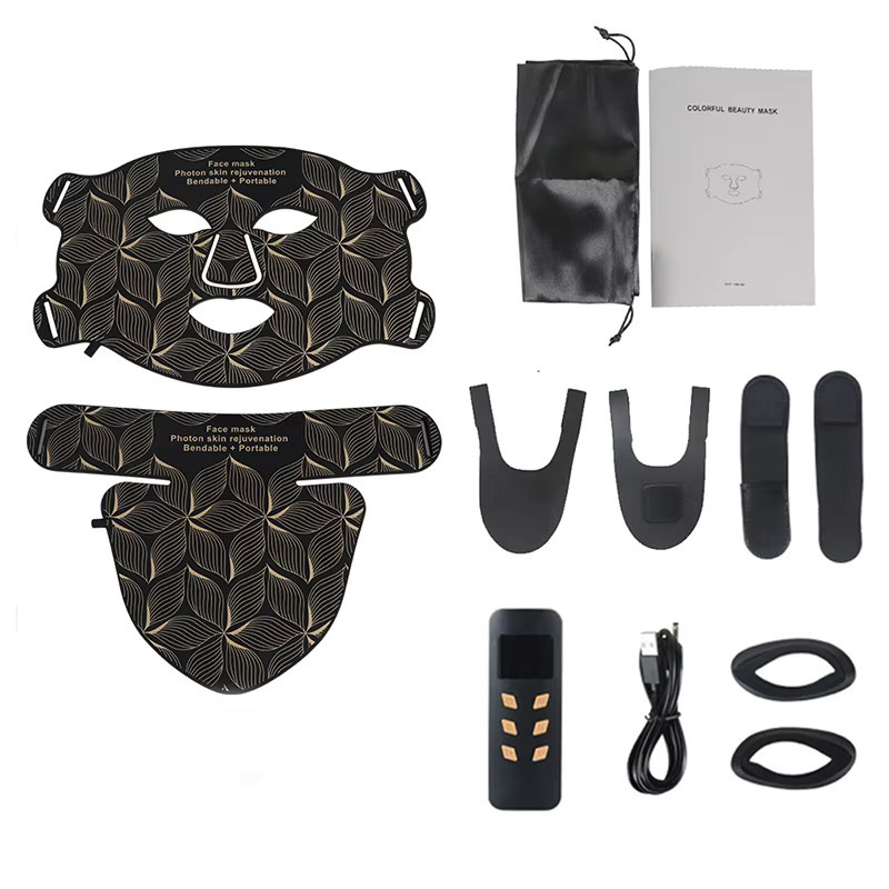 UBilli Silikon-LED-Gesichtsmaske für Gesicht und Hals, 8-farbig, Unisex - Bild 5
