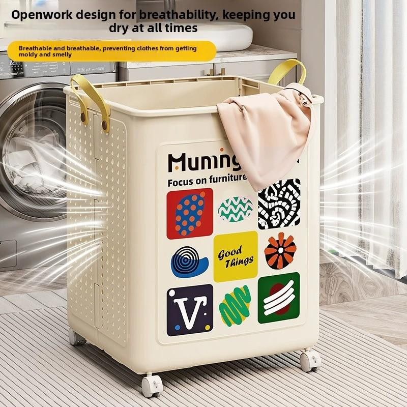 Faltbarer Wäschekorb von World-class Emporium als großer Spielzeugorganizer für Bad und Zuhause - Bild 3