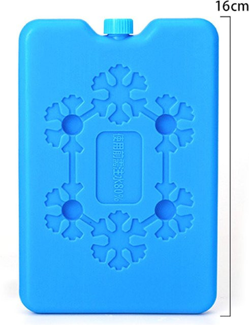 Wiederverwendbare Kühlakkus von WIKHOSTAR in Blau, leakproof und effizient für Lunchboxen und Kühlboxen, B/T/H: 16 x 11 x 1,5 cm - Bild 1