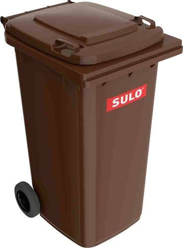 SULO Mülltonne aus Kunststoff in Braun mit 240 l Volumen, H x B x T: 107,5 x 58,2 x 72,8 cm - Bild 1