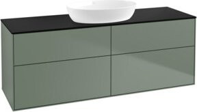 V&B Waschtischunterschrank Finion in Blau lackiert, B/T/H: 160 x 50,1 x 50,1 cm - Bild 1