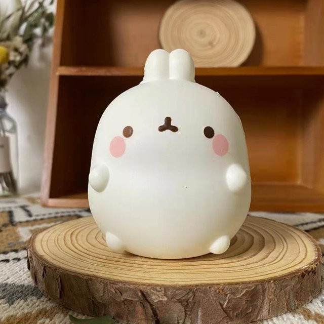 Kidsly Küken-Kaninchen Erdbeere Jumbo Squishy, Kawaii Tier, Stressball, Quetschspielzeug - Bild 1