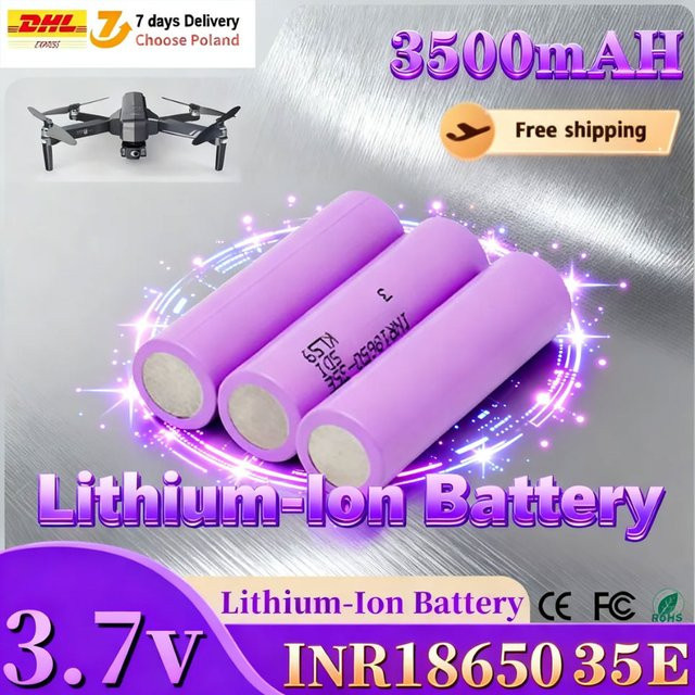 Ddadache INR18650 35E Li-Ion Akku, 3500mAh, 3,7V, Pink - Bild 1