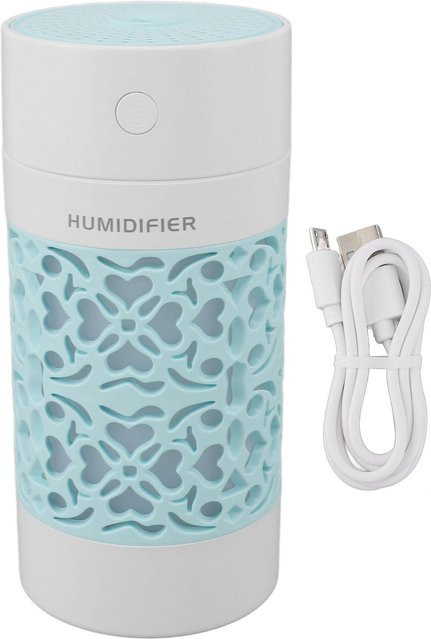 OutsideWorld Ultraschall Auto Luftbefeuchter mit Diffusor für ätherische Öle, Hellblau, 250 ml - Bild 1