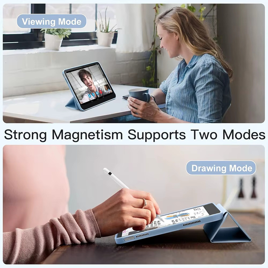 Samsung Schutzhülle für Tab A9+ / A9 Plus 2023 (SM-X210/X215/X216) aus PU-Leder mit Standfunktion und magnetischer Verschluss in Lila - Bild 4
