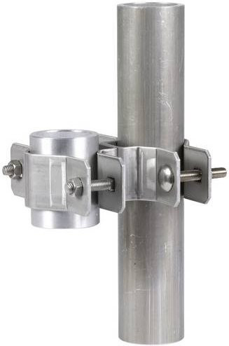 DEHN Geländerbefestigung aus Edelstahl in Silber, Artikelnummer 105354 BS D40.50 D48.60 V2A - Bild 1