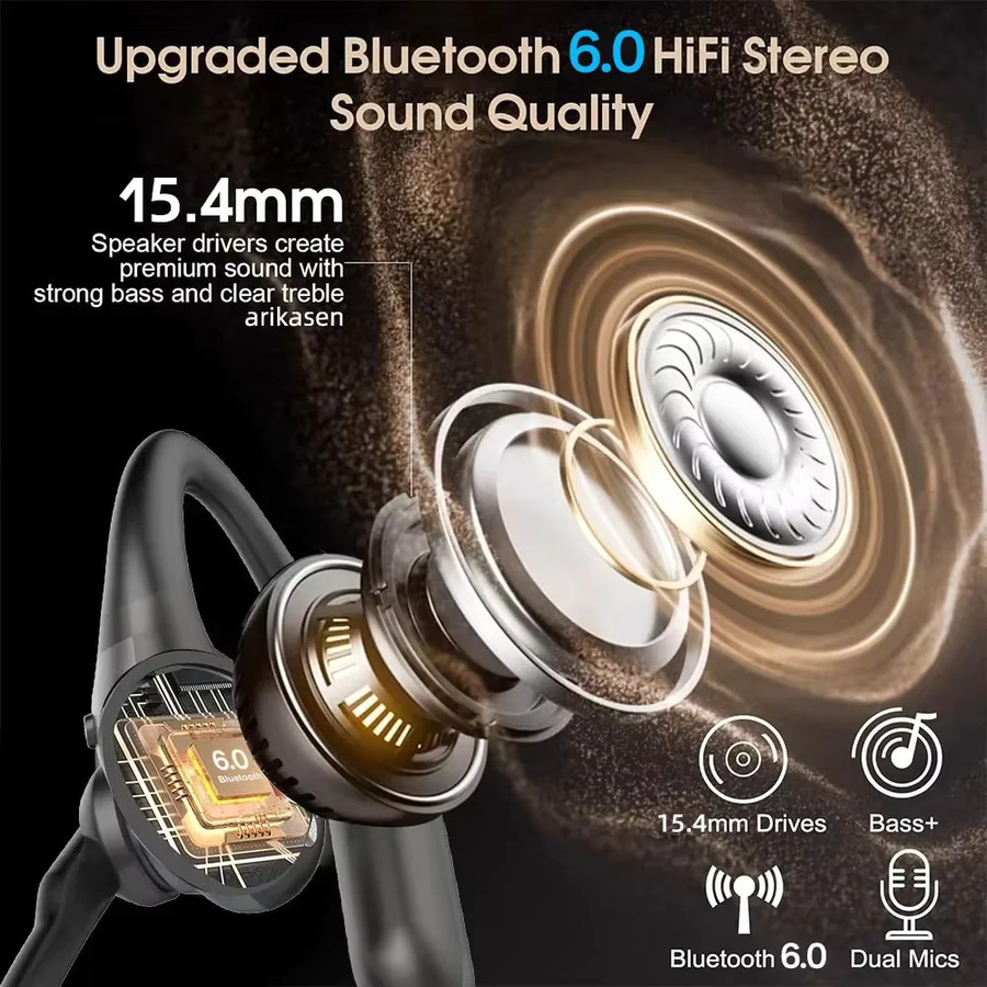 Arikasen Bluetooth In-Ear Kopfhörer mit Mikrofon und Geräuschunterdrückung in Schwarz und Grau - Bild 2