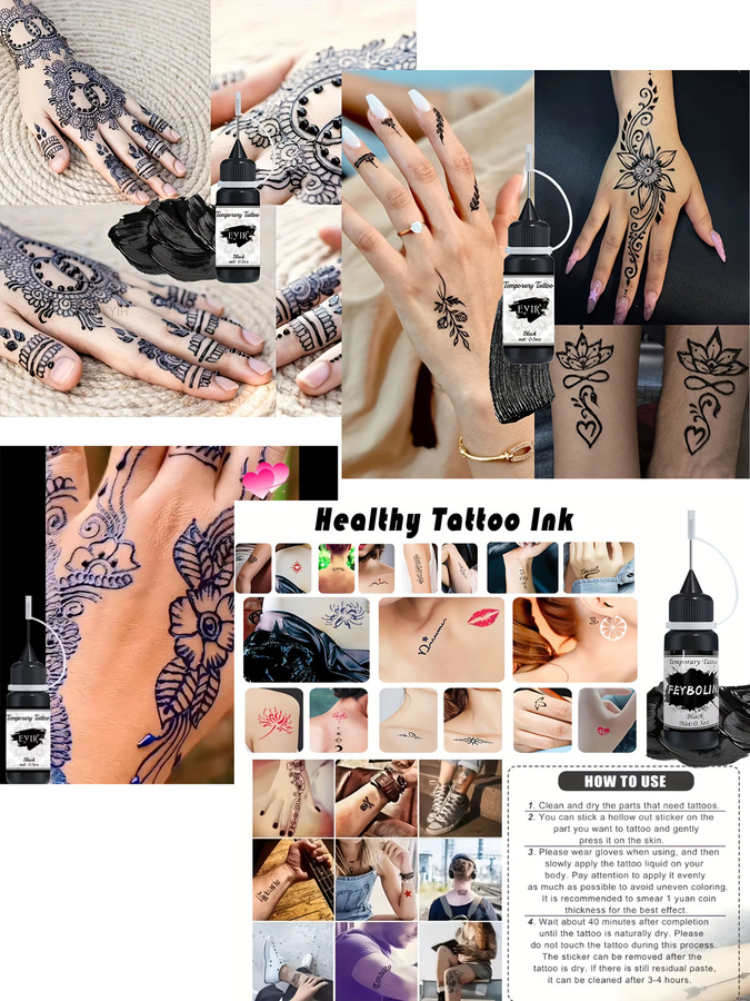 EYIR Tattoo-Paste, Schwarz, Unisex - Bild 7