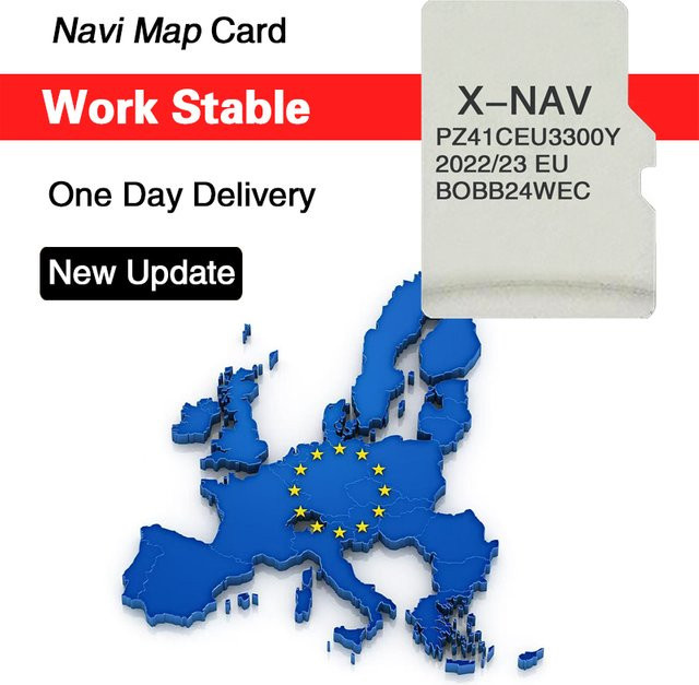 NAVINESA Navigationskarte X-NAV für Toyota AYGO 2023 mit EU RU UK Kartenmaterial auf 8 GB Memory Card - Bild 1