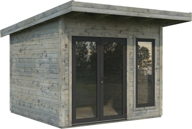 Palmako Holz-Gartenhaus Aurelia mit Pultdach in Grau, 8,4 m² - Bild 1