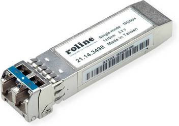 Roline Mini-GBIC Modul 10G Single Mode LR mit LC-Anschluss in Silber für Ethernet/LAN - Bild 1
