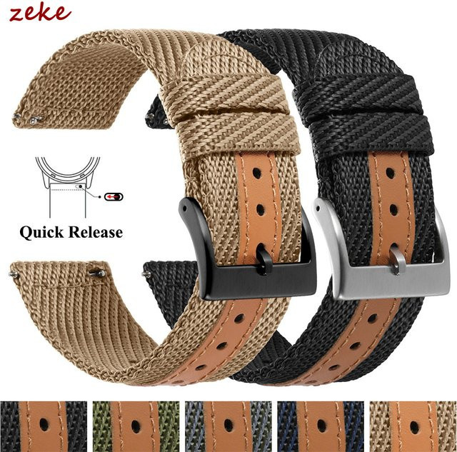 crazyband Uhrenarmband Nylon, Textil/NATO, Herren und Damen - Bild 1