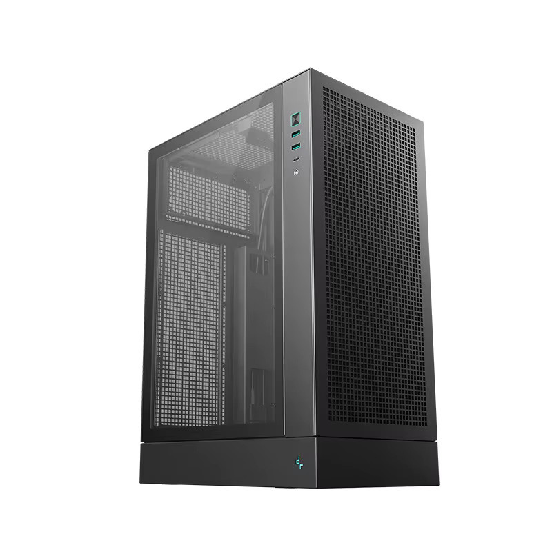 Deepcool CH170 Plus Micro-ATX Computergehäuse in Schwarz mit USB-C und Unterstützung für 240mm Wasserkühlung - Bild 2