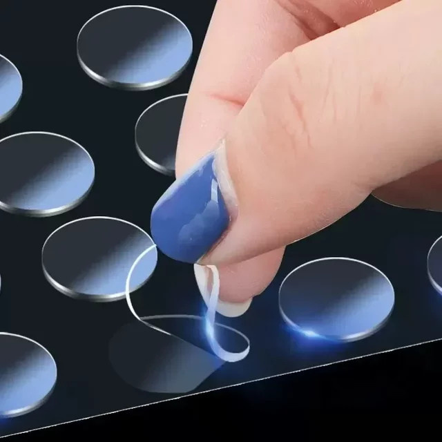100 Stück transparenter Acryl-Doppelkleber, starker nahtloser Klebstoff für handgefertigte Federkupplungen - Bild 1