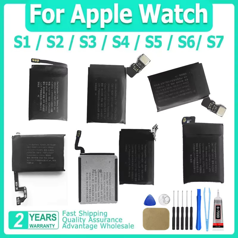 XDOU Ersatzakku für Apple Watch Serie 1 bis 7 in Schwarz - Bild 3