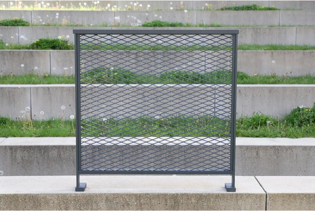 Dieda Linus Streckgitter Eckig aus Aluminium in Anthrazit B: 100 cm, H: 100 cm - Bild 1