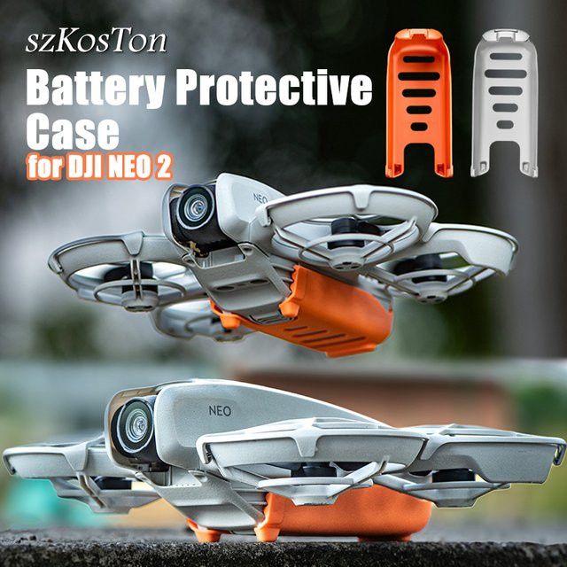 DJI Neo Schutzhülle in Orange: Leichte Anti-Drop Batterieabdeckung zur Wärmeableitung für deine Drohne - Bild 1