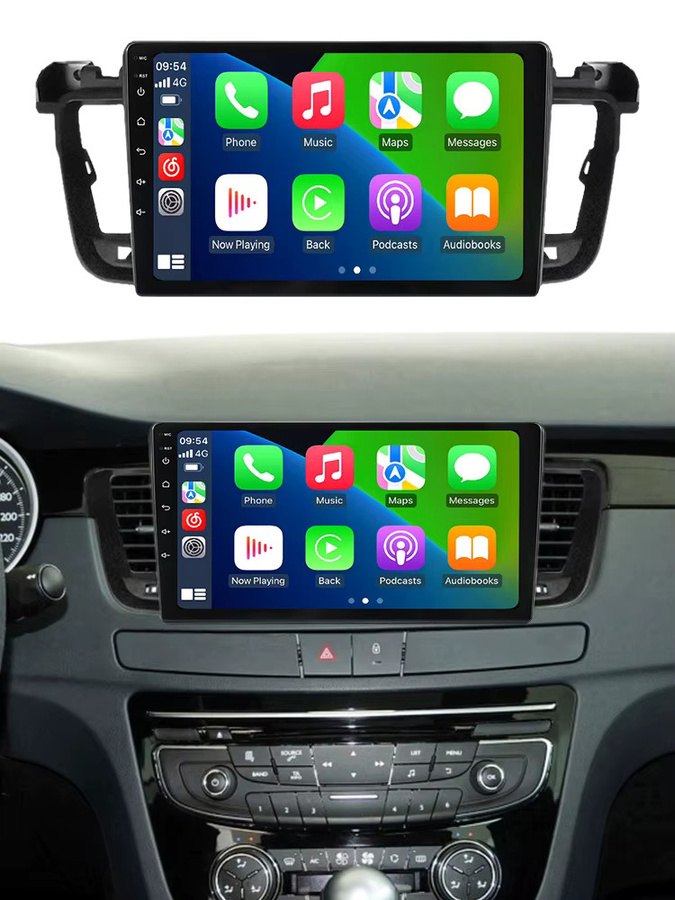 MEKEDE Multimedia Auto Radio mit WiFi und Carplay für Peugeot 508, Schwarz - Bild 5