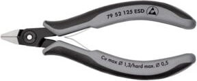 Knipex ESD Präzisions-Elektronik-Seitenschneider brüniert grau 125 mm - Bild 1