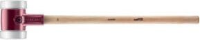 Halder Simplex Vorschlaghammer mit Superplastik-Kopf in Weiß und Hickory-Stiel, Durchmesser: 140 mm - Bild 1