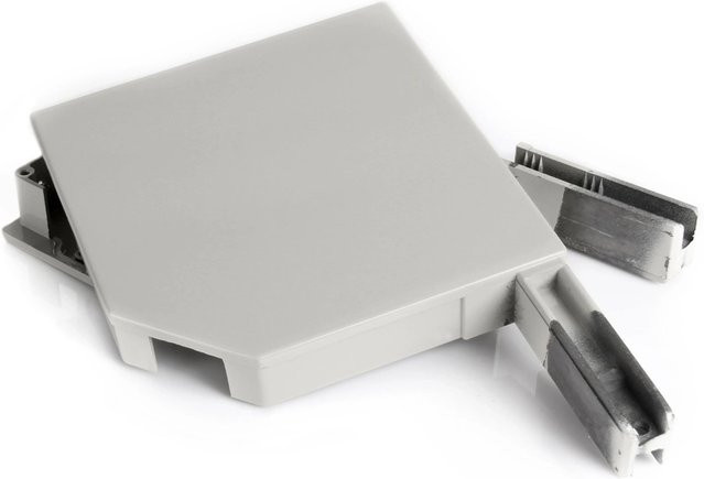 Avosdim Alu Blendkappen 45 Grad 150mm Grau Ral 7038 - Bild 1